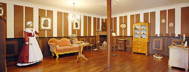 Schokoladenzimmer im Halloren Schokoladenmuseum